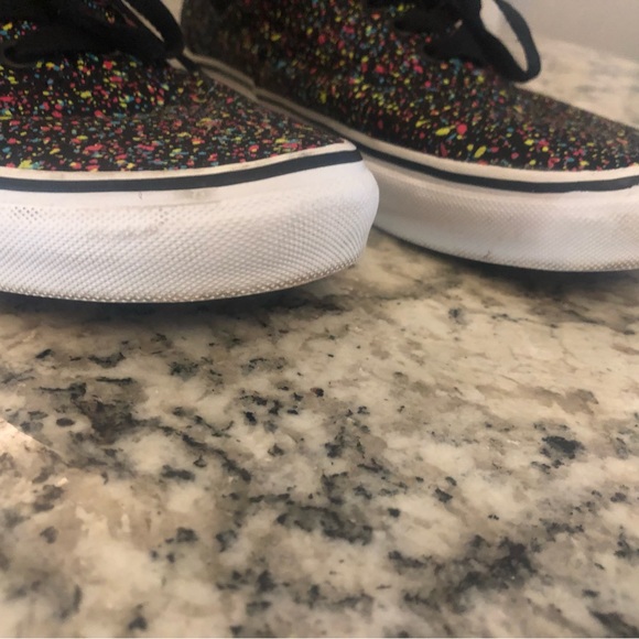 Vans Classic Tennis Shoes Unisex Black Multicolor Mens Size 8.5 Womens Size 10 - Picture 8 of 13